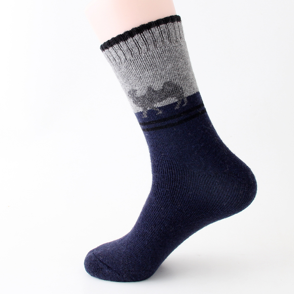 12 Pairs Thick Wool Socks Warm Winter Socks Argyle Camel Dress Socks Bulk Wholesale